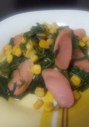 ☆ほうれん草と魚肉ソのバター醤油炒め☆-レシピのメイン写真