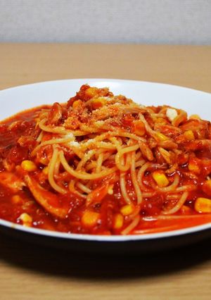 チキン・トマトソース煮込(次の日パスタ)-レシピのメイン写真