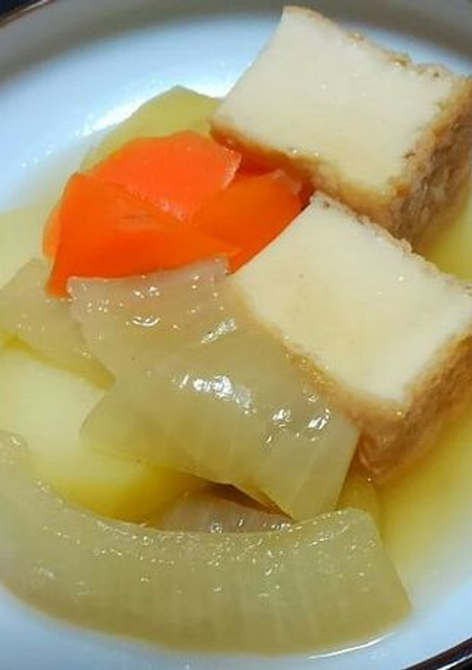 厚揚げとじゃがいも・玉ねぎの煮物♪-レシピのメイン写真