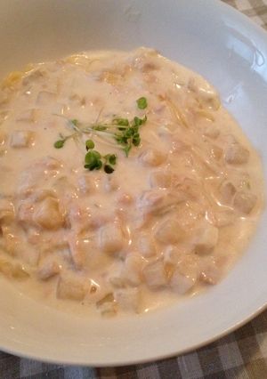 簡単クラムチャウダー缶スパ-レシピのメイン写真