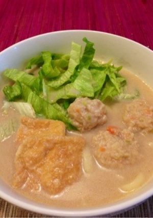 シャキシャキレタスの豆乳うどん-レシピのメイン写真