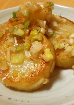 簡単副菜♪じゃがバターのネギ味噌焼き☆-レシピのメイン写真