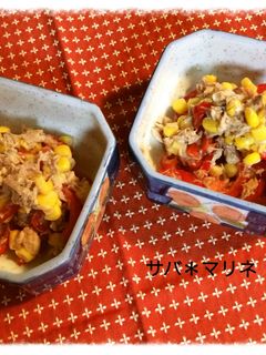 サバ缶*カラフルマリネ-レシピのメイン写真