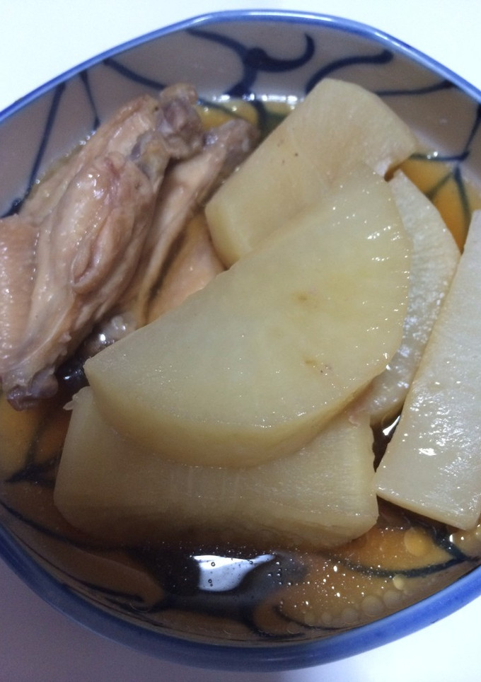 出汁がおいしい手羽中と大根の煮物-レシピのメイン写真