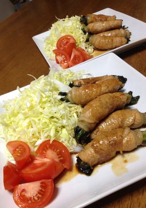手軽に！豚肉ポパイ巻き♪-レシピのメイン写真