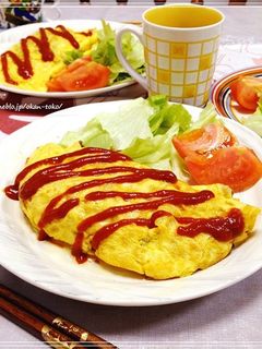 *おかあさんの味♪簡単シンプルオムレツ*-レシピのメイン写真