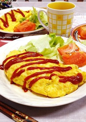 *おかあさんの味♪簡単シンプルオムレツ*-レシピのメイン写真