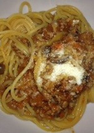 簡単ミートソーススパゲッティ-レシピのメイン写真