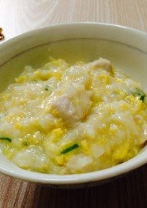 鶏肉とえのきの雑炊-レシピのメイン写真
