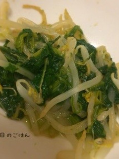 ほうれん草とモヤシのナムル-レシピのメイン写真
