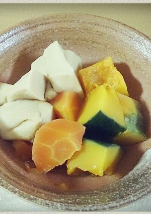 ほっこり優しい＊高野豆腐かぼちゃ煮-レシピのメイン写真