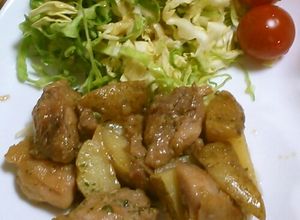 鶏もも肉とじゃがいもの塩麹オリーブ油炒め-レシピのメイン写真