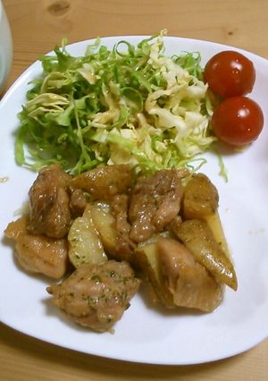 鶏もも肉とじゃがいもの塩麹オリーブ油炒め-レシピのメイン写真