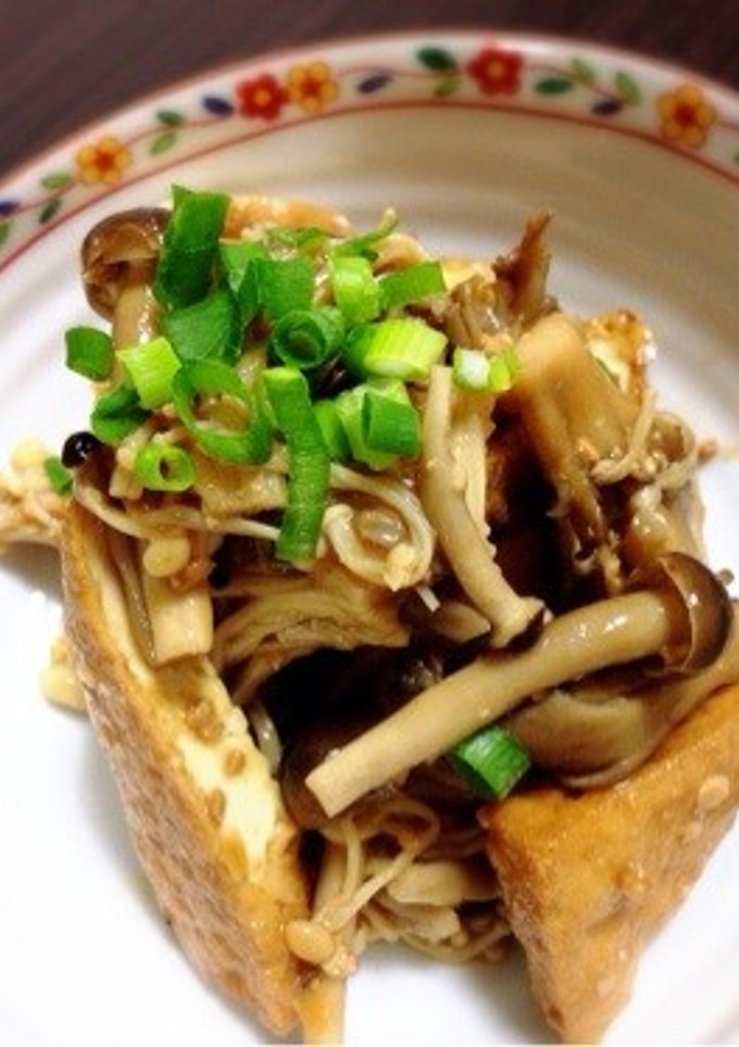 厚揚げときのこの味噌煮-レシピのメイン写真