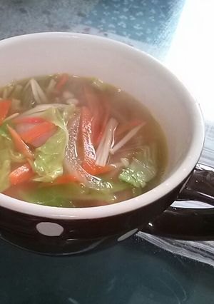 簡単*シャキシャキ春キャベツのスープ*-レシピのメイン写真