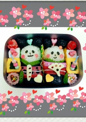 雛祭りに♡パンダちゃん-レシピのメイン写真