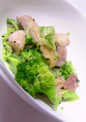 鶏肉と長ネギの柚子胡椒炒め〜黒胡麻入り〜-レシピのメイン写真