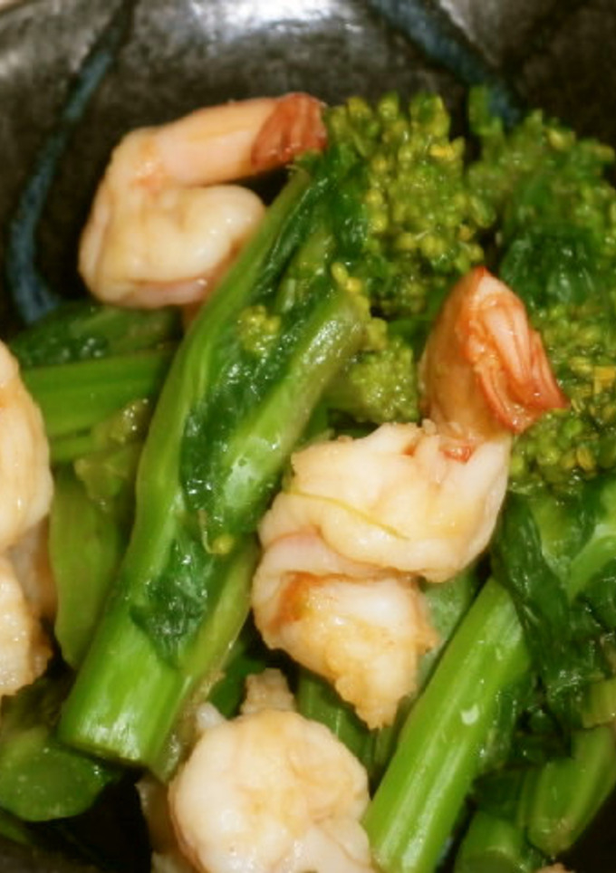 菜の花と海老のからし醤油和え-レシピのメイン写真