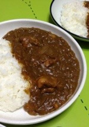 水不要！炊飯器で☆玉ねぎチキンカレー♬-レシピのメイン写真