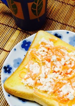 人参と豆腐のトースト-レシピのメイン写真