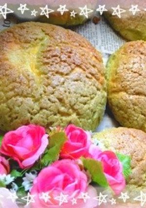 ♡濃厚青汁抹茶メロンパン♡-レシピのメイン写真