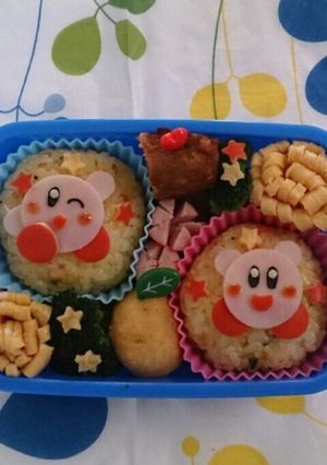 簡単！乗せるだけ！星のカービィキャラ弁✩-レシピのメイン写真