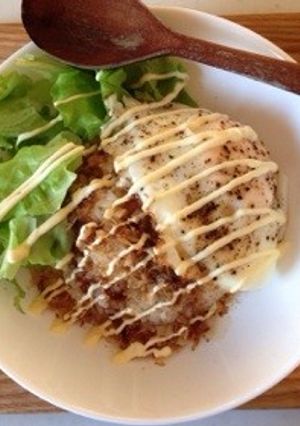 *目玉焼きご飯*-レシピのメイン写真