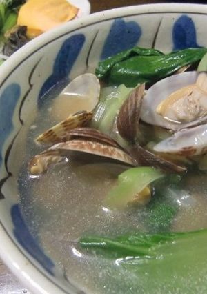 簡単！あさりとチンゲン菜のスープ-レシピのメイン写真
