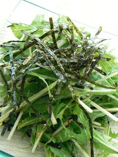 水菜と海苔のサラダ-レシピのメイン写真