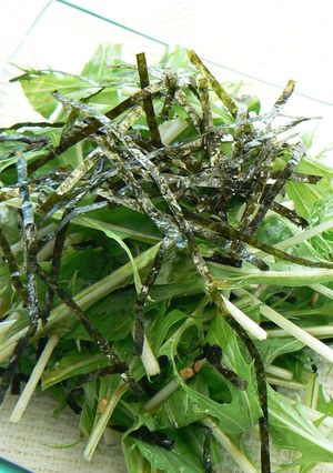 水菜と海苔のサラダ-レシピのメイン写真