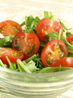 水菜とプチトマトのサラダ-レシピのメイン写真