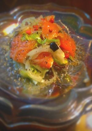 ワインにあう サーモンのカルパッチョ-レシピのメイン写真