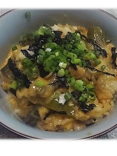残った天ぷらで親子丼風の天丼!-レシピのメイン写真