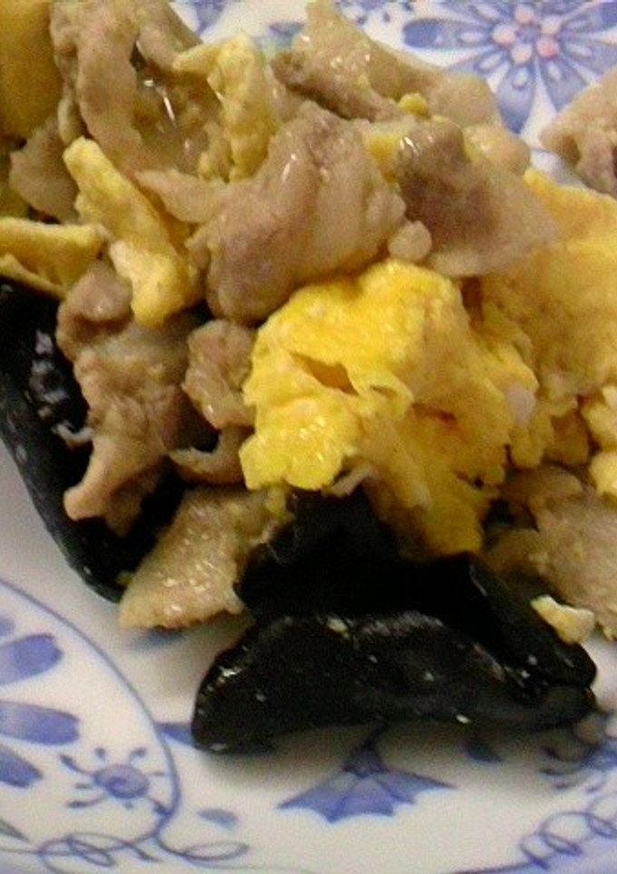 豚肉と玉子ときくらげの炒め物-レシピのメイン写真