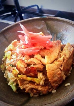 豚キャベツ丼丼どぉーん-レシピのメイン写真