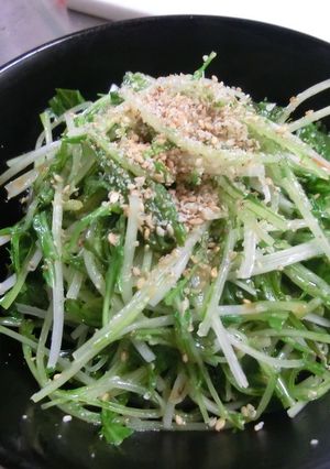 レンジで水菜のナムル-レシピのメイン写真