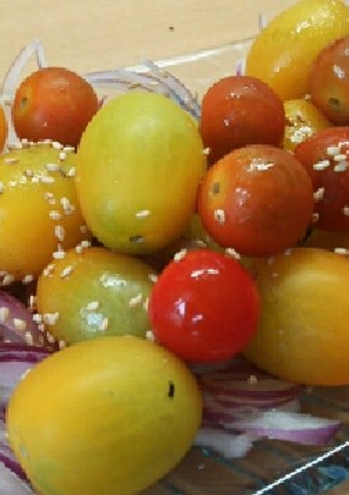 タマネギとトマトの中華ソース-レシピのメイン写真