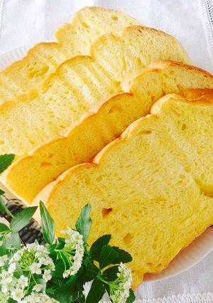 HB☆ふんわり蜂蜜♡野菜ジュースの食パン-レシピのメイン写真