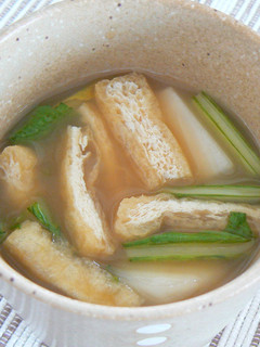 かぶと油揚げのみそ汁-レシピのメイン写真