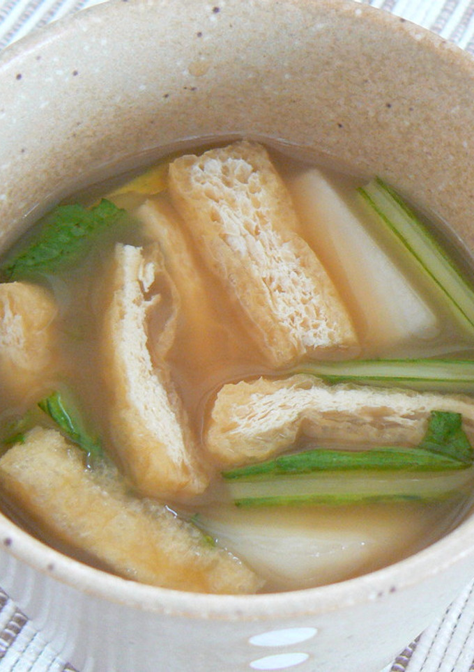 かぶと油揚げのみそ汁-レシピのメイン写真