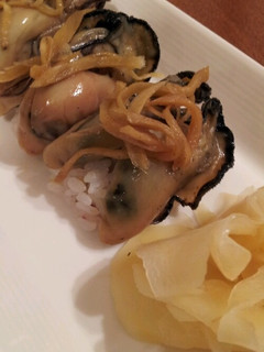 甘辛く煮たカラシ牡蠣寿司-レシピのメイン写真