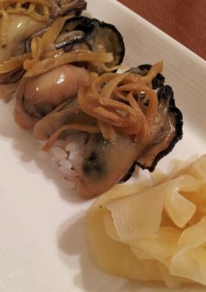 甘辛く煮たカラシ牡蠣寿司-レシピのメイン写真