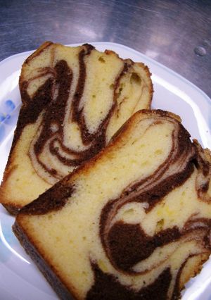大好き☆マーブル模様のケーキ-レシピのメイン写真
