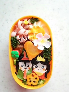 ひな祭キャラ弁当-レシピのメイン写真