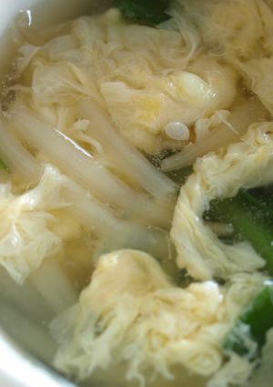 ニラとモヤシの中華スープ-レシピのメイン写真