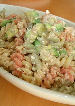 簡単☆おいしい☆アボ豆明の冷たいパスタ-レシピのメイン写真