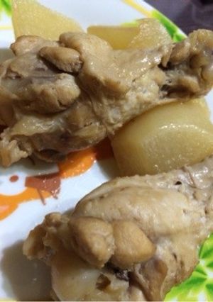 鶏の手羽元、手羽先と大根の煮物-レシピのメイン写真