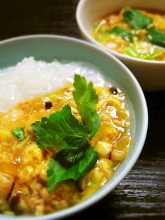 とろ~り卵のお粥あん☆親子丼風バージョン-レシピのメイン写真