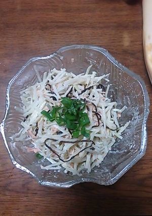 塩こんぶとツナで簡単大根サラダ♪-レシピのメイン写真