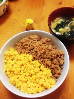 鶏そぼろどんぶり-レシピのメイン写真